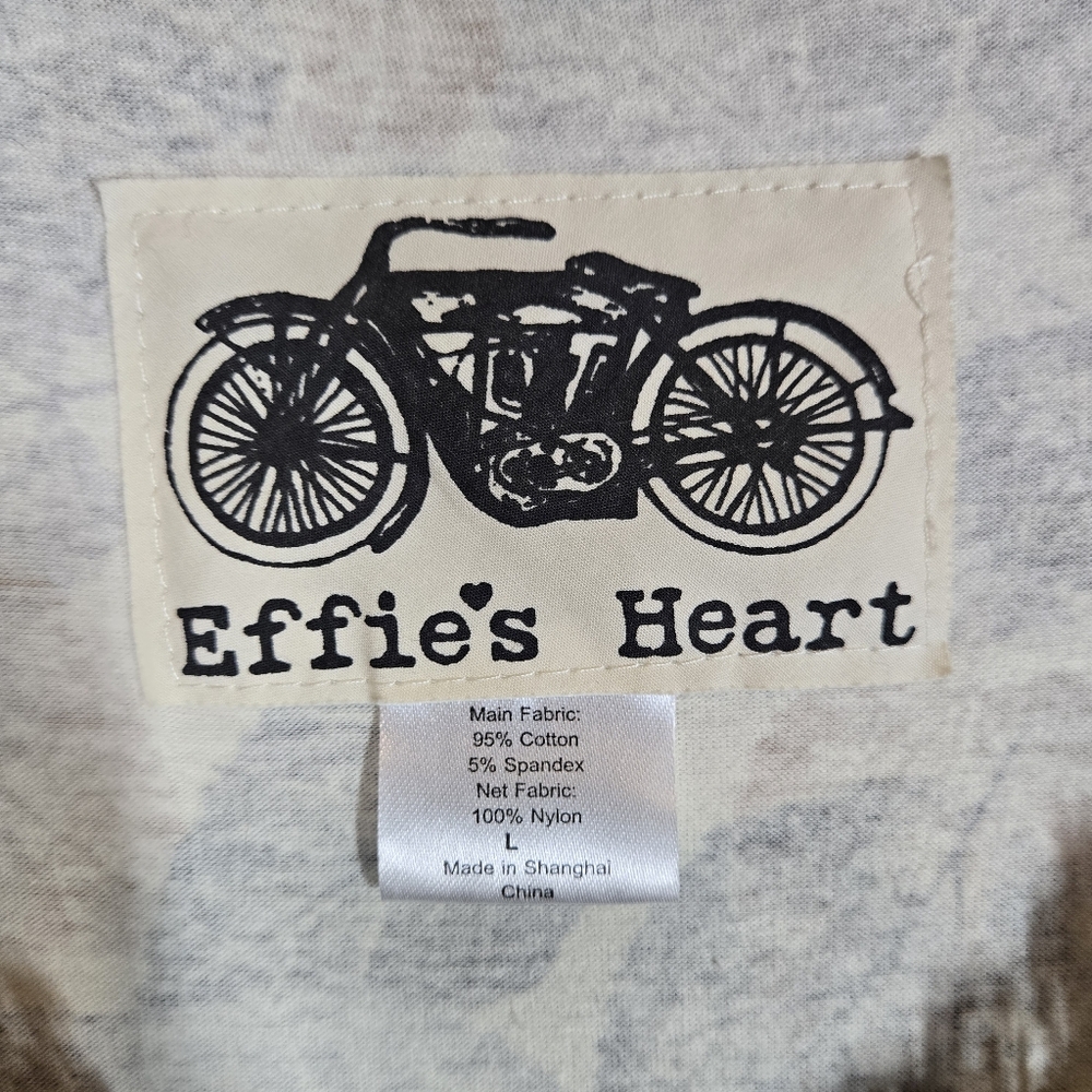 Effie's Heart Women's Fit & Flare Retro Dress Fall Leaf Print Pockets Size L - Picture 10 of 13